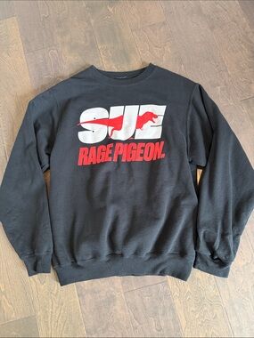 Rage Pigeon SJC Logo Crewneck Sweatshirt - Black/Red